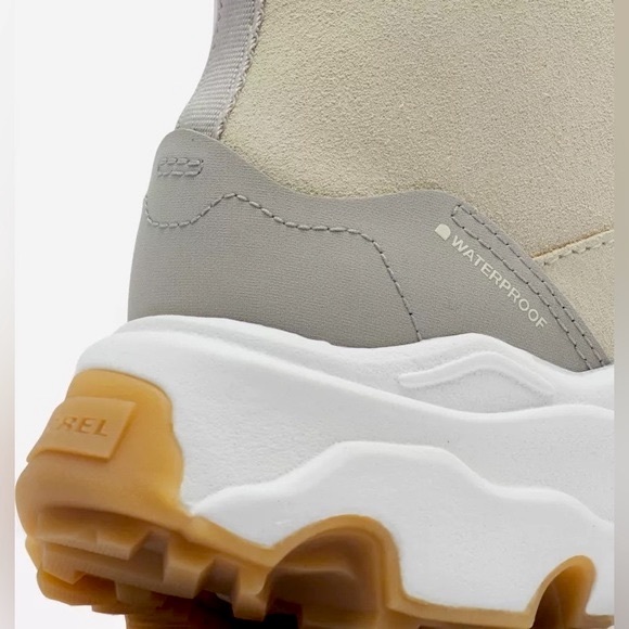 Sorel Women's Kinetic Breakthru Acadia Waterproof Boot ✨ Chalk + Sea Salt Size 8 - Picture 6 of 10